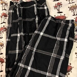 Victorias secret Black Pink and White Plaid Pajama Pants Size Small